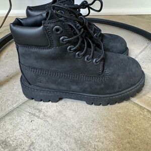 Timberland Premium 6” Nubuck Toddler Boy Sz 10 Lace Boots